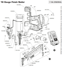 Onderdeel Senco YK0848EU Fusion F15 (FN65DA), F16 (FN65RHA)