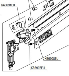 Onderdeel Senco KB6907EU Screw