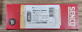 Senco UA/DA afwerkspijker Ø2,0 UA21EMB 50MM ALUMINIUM doos a 4.000 stuks