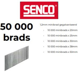Senco AX Brads 1,2mm gegalvaniseerd 50.000 stuks