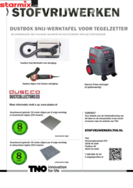 Dustco Dustbox snij/werktafel voor tegelzetters, C840030 OP=OP