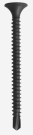 Gipsplaatschroef 3,5 x 21 voor staal tot 3,0mm met boorpunt gefosfateerd doos a 1000 stuks