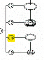 Onderdeel Senco LB1099 O-Ring (voorheen A0200-0601)
