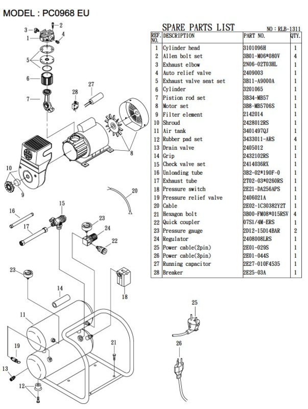 Senco Pessue Switch 4 Pots Eplacement W/unloade