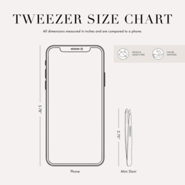 Tweezerman Mini Slant Tweezer klassisch Stainless Steel