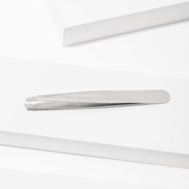 Tweezerman - Slant Tweezer classic Stainless Steel in square tube