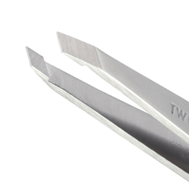 Tweezerman - Slant Tweezer klassiek Stainless Steel en manga cuadrada