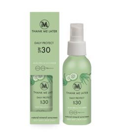 Thank Me Later - Natural Mineral Sunscreen SPF30 Aloe Vera & Cucumber 100ml