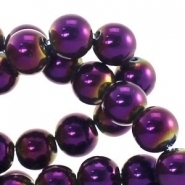 Purper High shine 8mm / 30 stuks / KD667