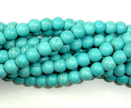 Parel  6mm Turquoise  / 50  stuks / KD678A