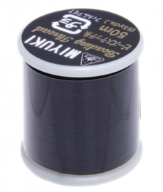 Miyuki Nylon Rijgdraad B, 0.25mm -  Zwart  - 50 meter - Nummer 12