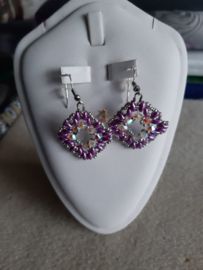 Boucles d'oreilles Superduo fait par Veerle