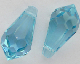 Swarovski Drop 6000 Aquamarine  11x5.5mm / 10 stuks