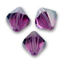 SW/32 - 3mm Bicone Amethyst/ Per 50 stuks - High Quality Crystals 