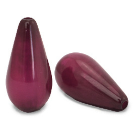 Polaris Rouge Bordeaux goutte 20x10mm  / par 2 pièces / KD70257