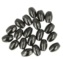 Hematite ovale pierre naturelle 8x12mm / 15 pièces/ KD44450a