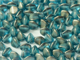 Pinch beads 5 x 3 mm Crystal GT Celestian Blue / 10 grammes / KD60005