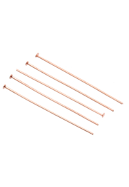 Nietstift  Rosé goud  40mm , 0,8mm / 10 gram /  KD23663