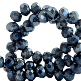 Montana Blue Top shine 8x6mm / Per stuk / KD51539