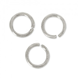 5 mm Enkel ringetje 0,7mm  , Zilver / 50 stuks / KD102