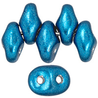 Superduo Bleu nébuleuse métallisé / 10 grammes / KD12390
