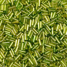 Toho Bugles 3mm  - 10 gram - Green - KD11567