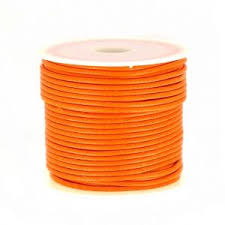 Cordon polyester orange 2 mm / ± 9 mètres / KD447