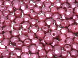 Fire polished 3 mm  Pastel Burgundy /100 stuks / KD61021