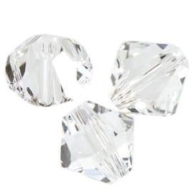 Nr 220 - 4mm Toupie Crystal  / Par 50 pièces - High Quality Crystals 