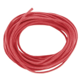 Cordon cire Rouge 1mm  / Ca 5 mètres / KD3002