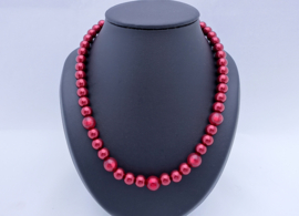 Ketting Bordeaux rood (K-106)