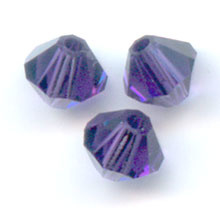 SW/118 - 4mm Toupie Purple Velvet  / Par 50 pièces - High Quality Crystals 