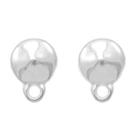 Clous d'oreilles avec anneau  Argent sans Nickel / 3 paires / KD47970