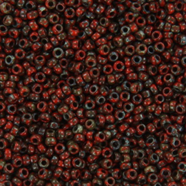 Miyuki Rocaille  15/0  - Nr 4513  - 5 gram - Opaque picasso red
