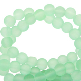 Perles en verre 6 mm mat Vert menthe neo 6mm / 50 pièces / KD67395