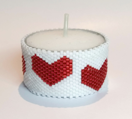 Pattern Tea light Cover Valentine hearts