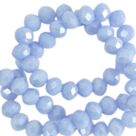 Sky blue  Pearl shine 8x6mm / Per stuk  / KD76028