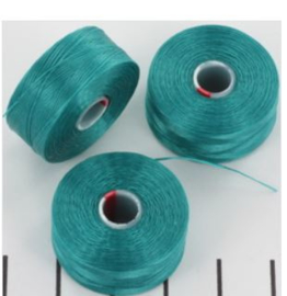 C-lon Draad (rijggaren D) 0,11mm, ca 71 meter, Groen,Teal  / KD1000