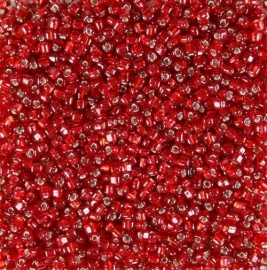 Miyuki Rocaille 8/0 Nr 0011 -10 gram / Sl Ruby Flame Red