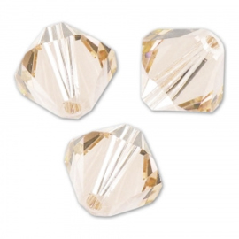 SW/9 - 3mm  Swarovski Bicone  5328  Light silk / Per 50 stuks