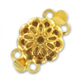 Clip Slotje Goud 14x9mm  / Per stuk / KD381