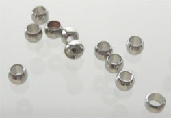 Perles à écraser  3mm couleur  nickel / 5 grammes / K 301