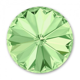 Rivoli-3 / Swarovski - 14mm )  Chrysolite- Per stuk