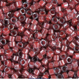 Miyuki Delica 11/0 nr DB-280 - 5 gram - Cranberry lined luster crystal