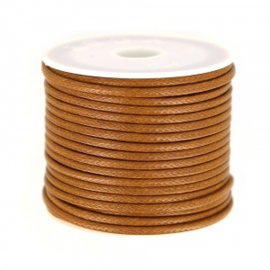 Cordon polyester brun 2 mm / ± 9 mètres / KD449