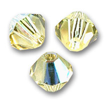 SW/115 - 4mm Swarovski  Bicone  5328  Jonquil AB   / Per 50 stuks