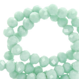 Vert claire pearl shine 4x3mm / Cordon 150 pièces / KD62476
