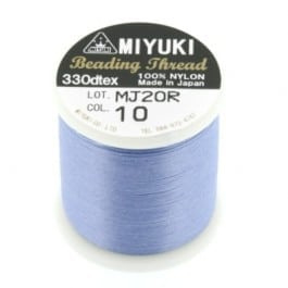 Miyuki  Nylon Rijgdraad B, 0.25mm  - Blauw - 50 meter - Nummer 10