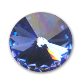 Rivoli-14/ 14mm Sapphire  - Per stuk - High Quality Crystals