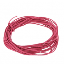 Cordon polyester Fushia , 1,5 mm / 2 mètres / KD441